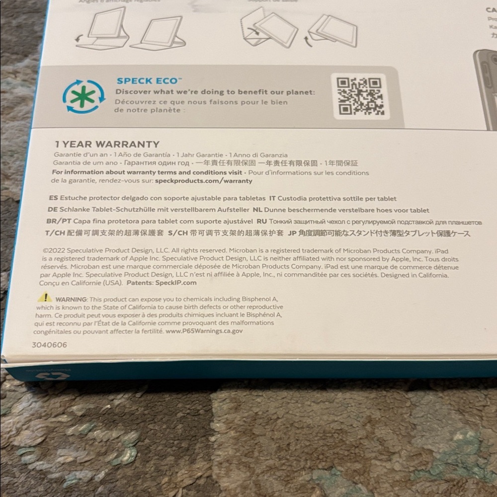 Speck Black Balance Folio for iPad 10.2” (2019-2021) - Picture 8 of 8